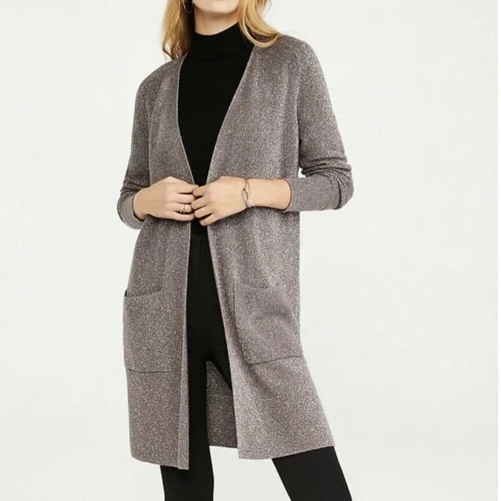 Ann Taylor Shimmer Duster Cardigan